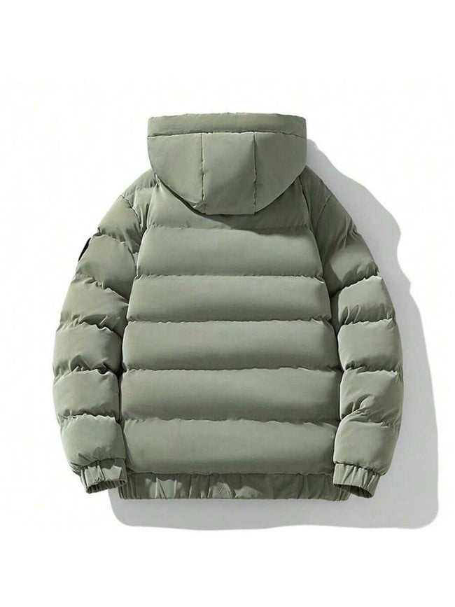 Hooded Puffer Jacket Grey - 2