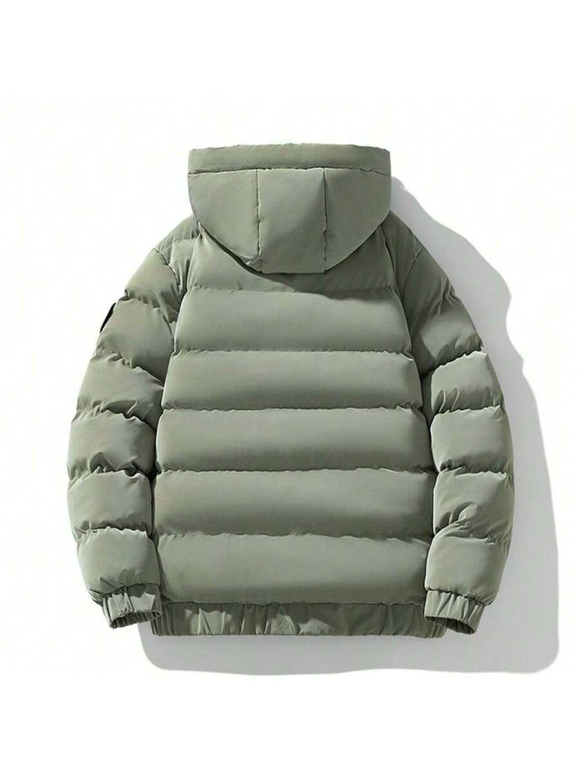 Hooded Puffer Jacket Grey - 2