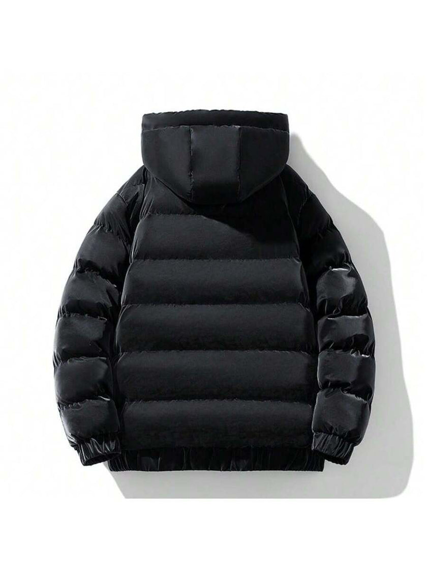 Hooded Puffer Jacket Grey - 8