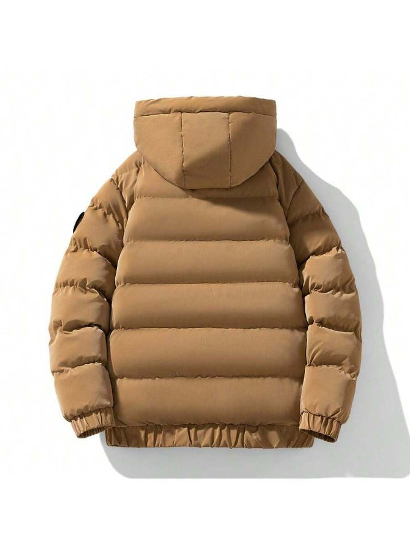 Hooded Puffer Jacket Grey - 10