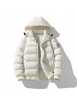 Hooded Puffer Jacket Grey - 5