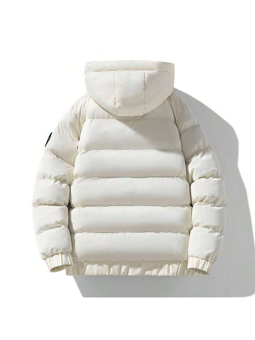 Hooded Puffer Jacket Grey - 6