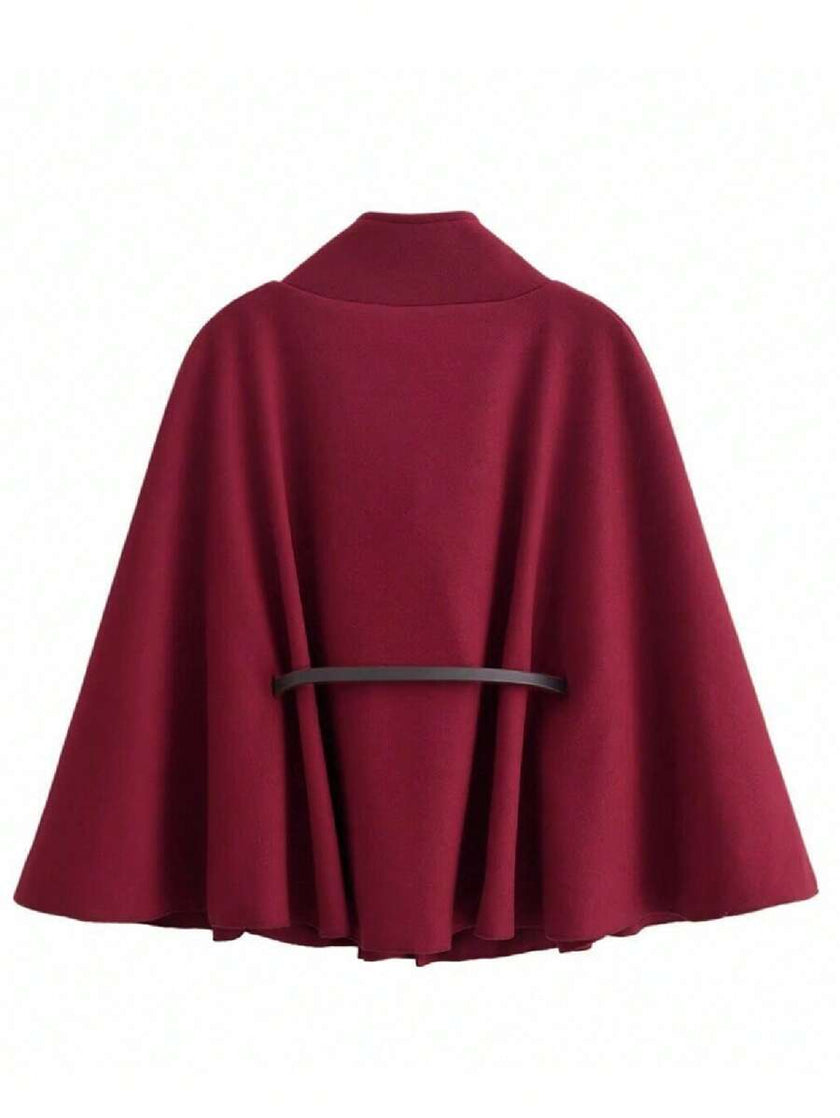 Elegant Woolen Coat Black - 16