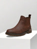 Chunky Chelsea Boots Brown Leather - 9