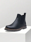 Chunky Chelsea Boots Brown Leather - 1