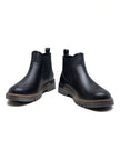 Chunky Chelsea Boots Brown Leather - 7