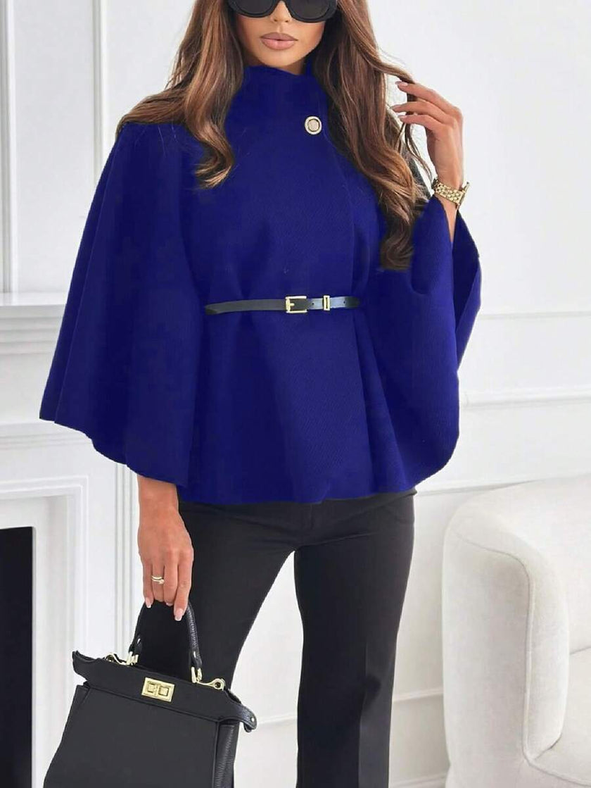 Elegant Woolen Coat Black - 18