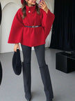 Elegant Woolen Coat Black - 38