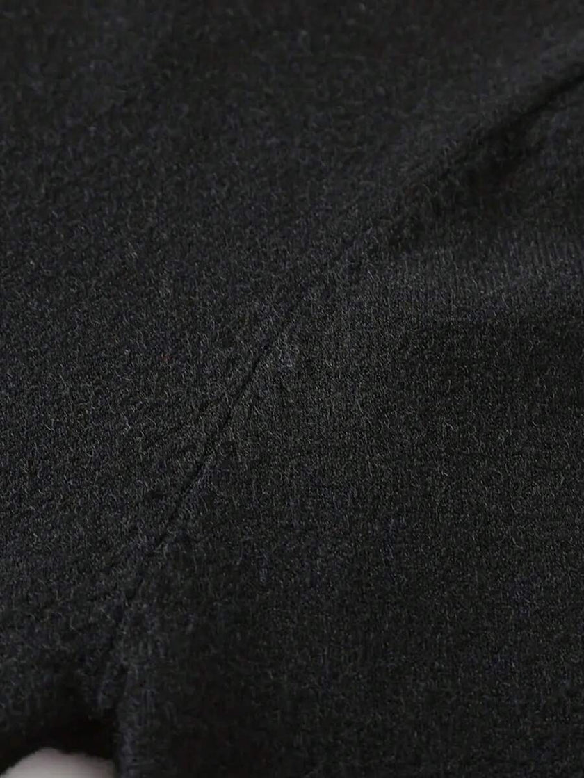 High Neck Knit Sweater White - 13