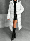 Quilted Long Puffer Coat Black - 63
