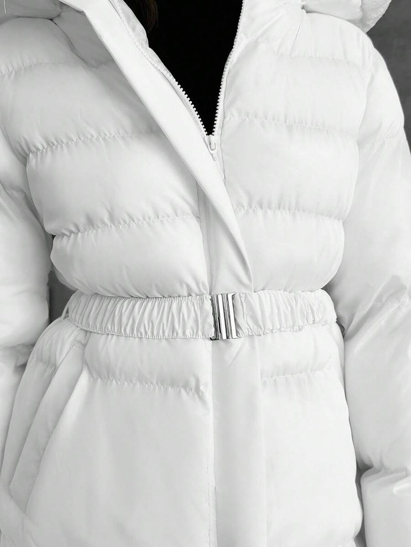 Quilted Long Puffer Coat Black - 67