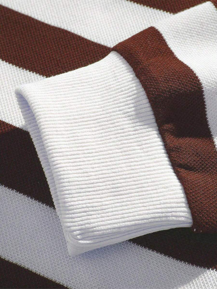 Striped Long Sleeve Sweatshirt - 21