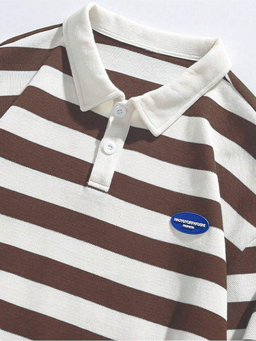 Striped Long Sleeve Sweatshirt - 19