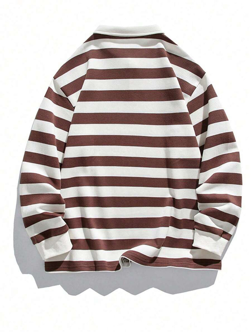 Striped Long Sleeve Sweatshirt - 18