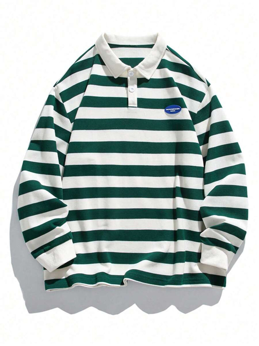 Striped Long Sleeve Sweatshirt - 22