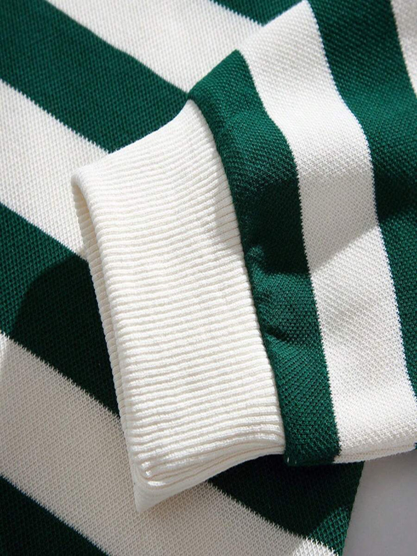 Striped Long Sleeve Sweatshirt - 25