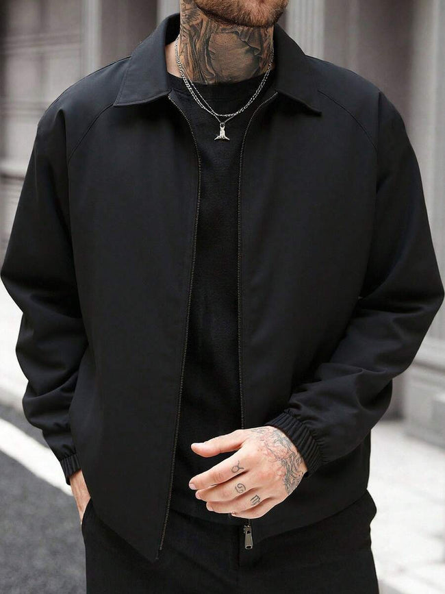Casual Black Jacket - 1