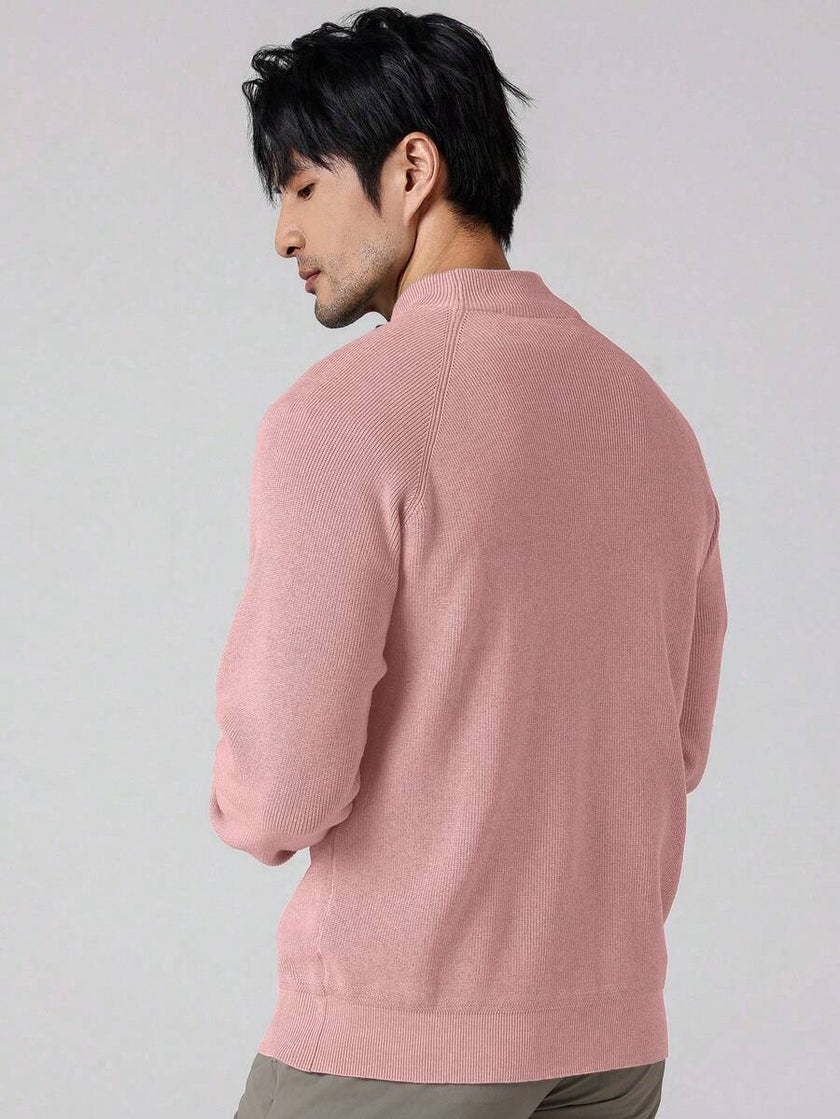 Stylish Half Zip Sweater - 52