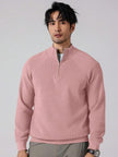 Stylish Half Zip Sweater - 54