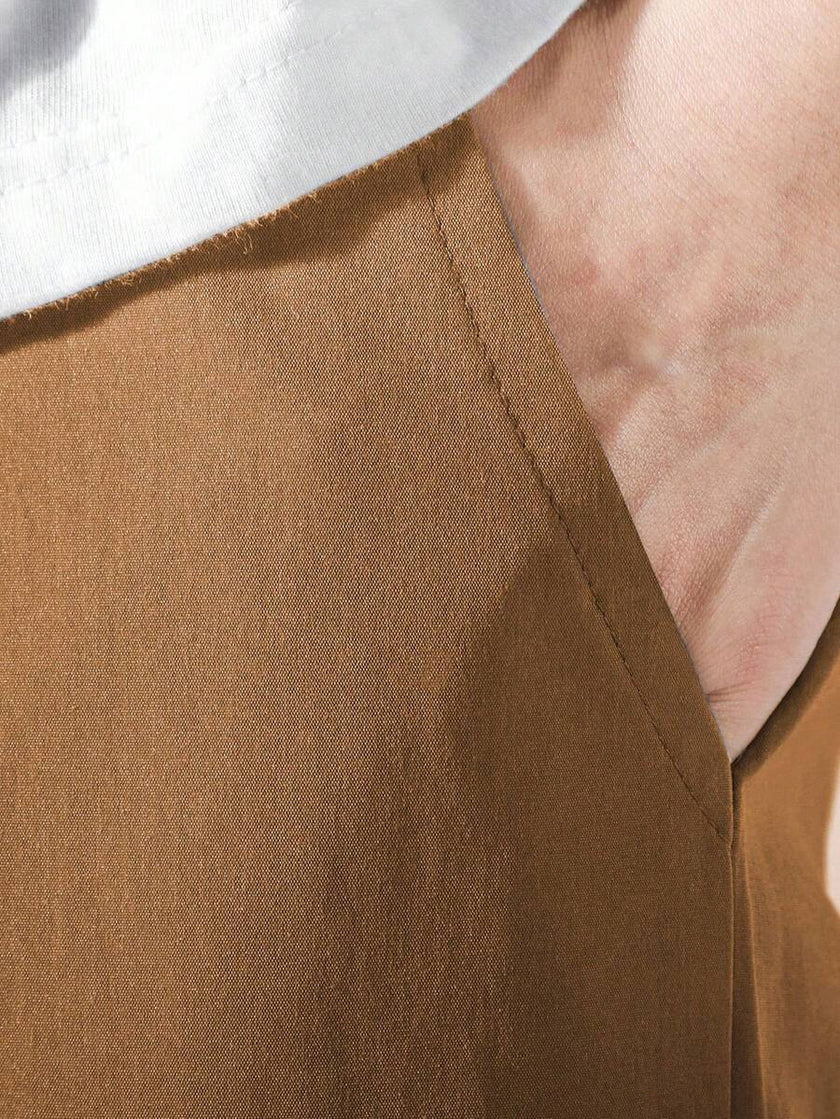 Black Cargo Trousers Drawstring