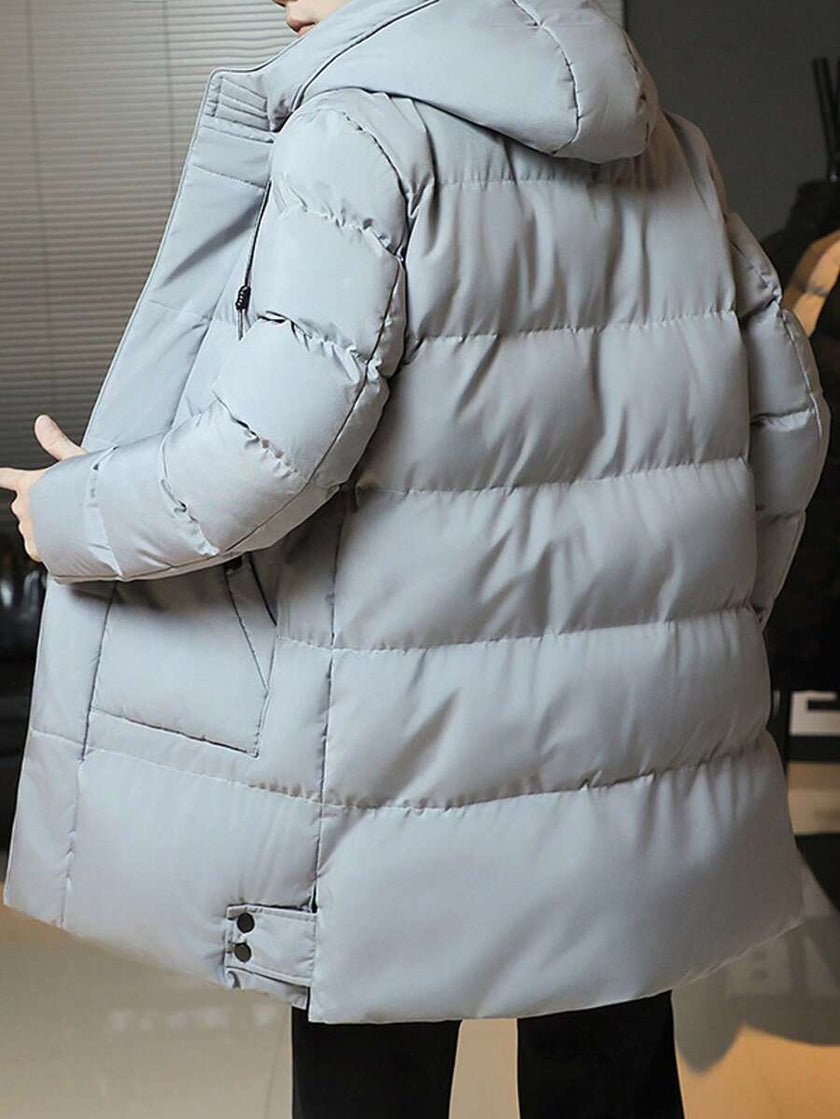 Hooded Cotton Jacket Black - 11