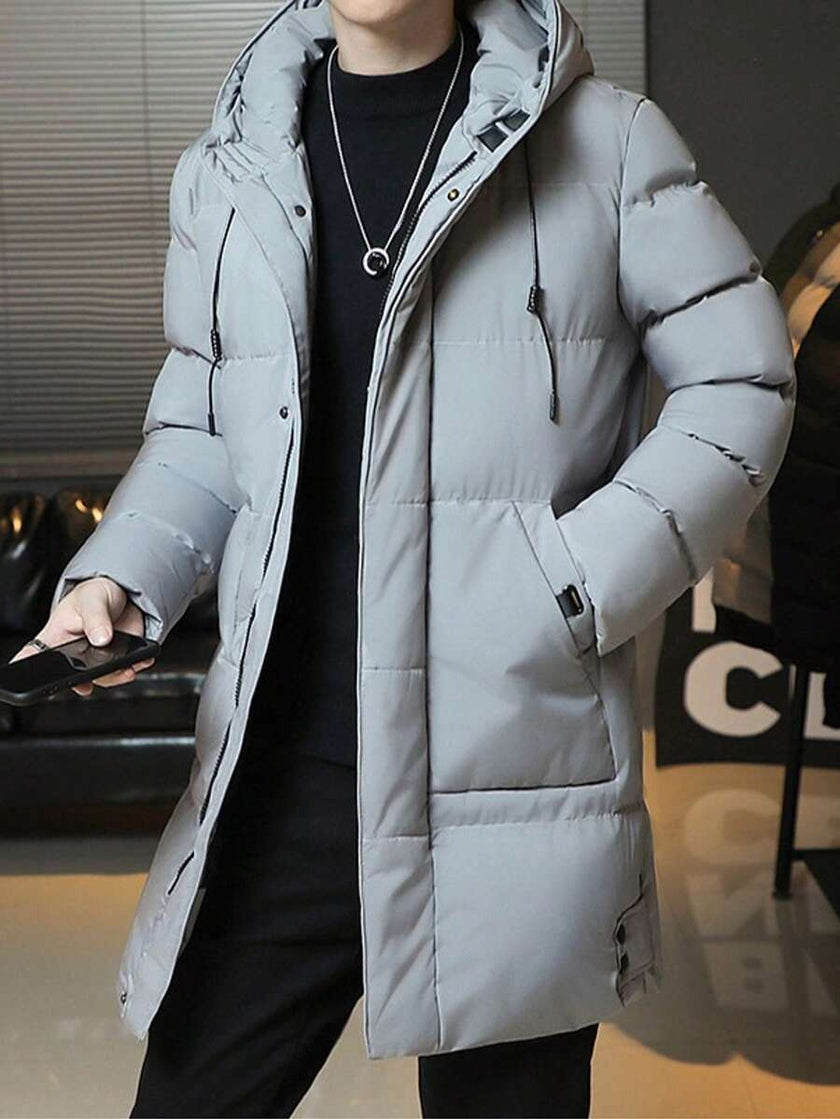 Hooded Cotton Jacket Black - 12