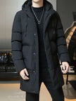 Hooded Cotton Jacket Black - 1