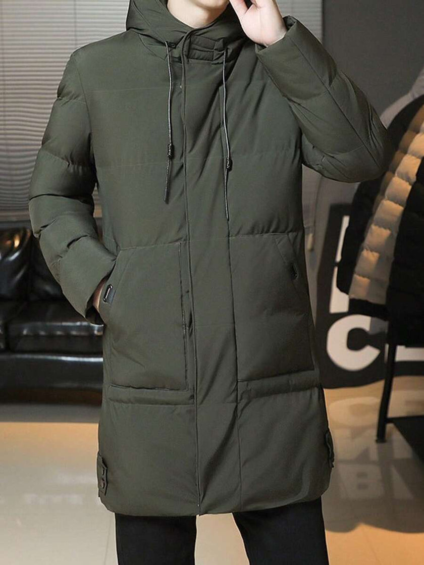 Hooded Cotton Jacket Black - 8