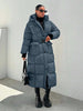 Quilted Long Puffer Coat Black - 68