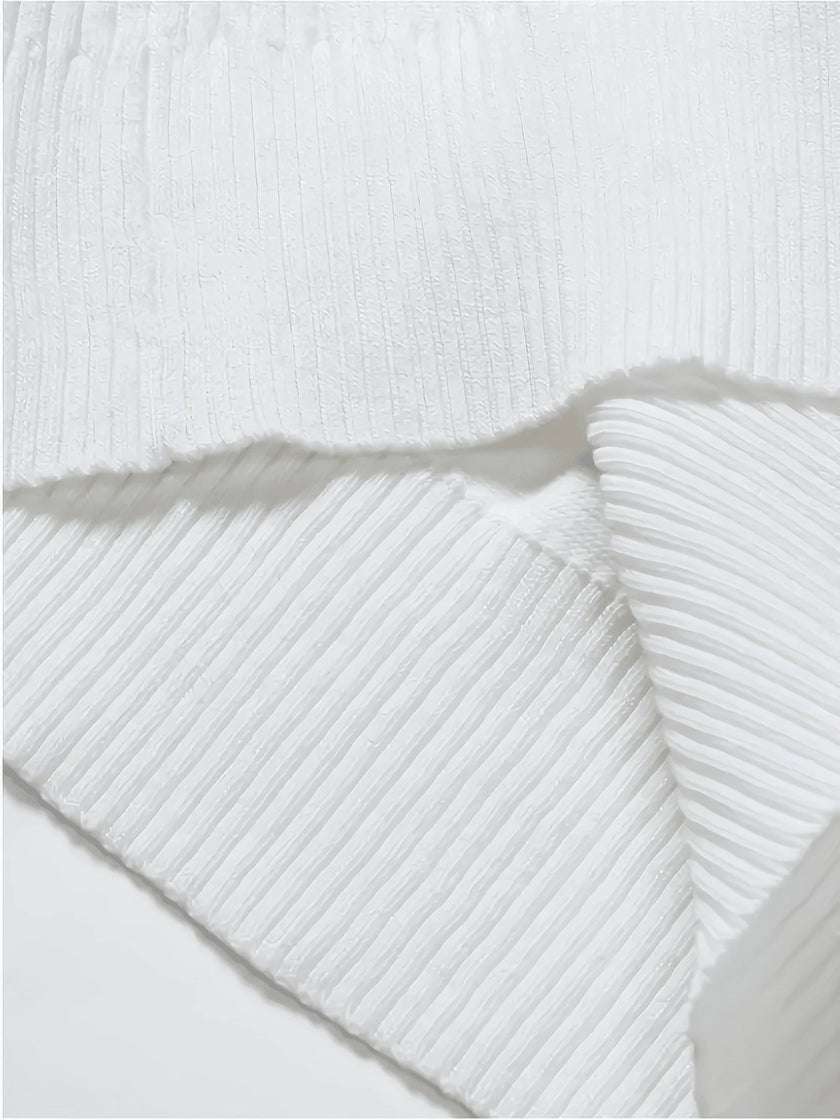 Casual High Neck Sweater Black - 20