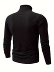 Casual High Neck Sweater Black - 6