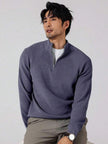 Stylish Half Zip Sweater - 57
