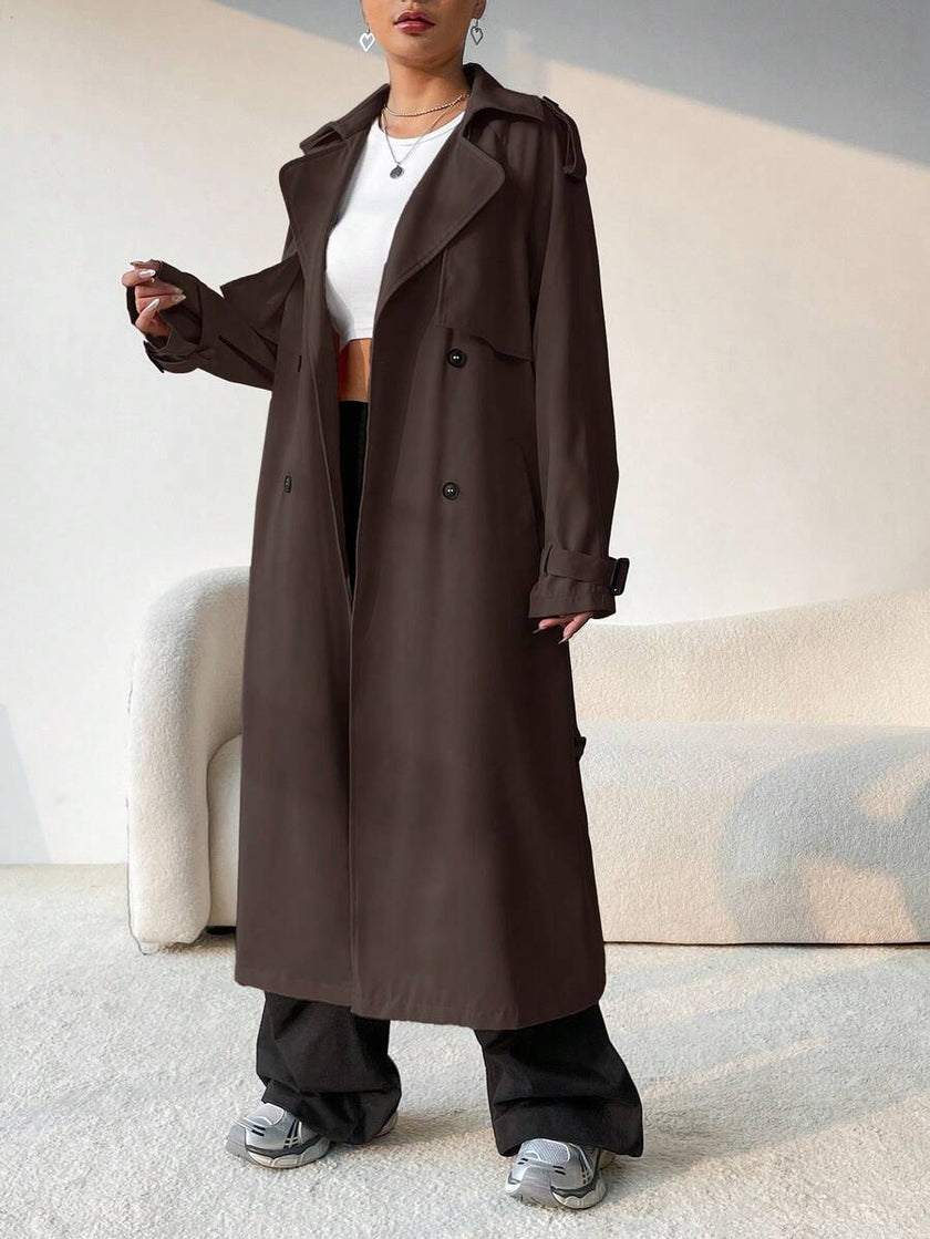 Casual Trench Coat Brown - 48