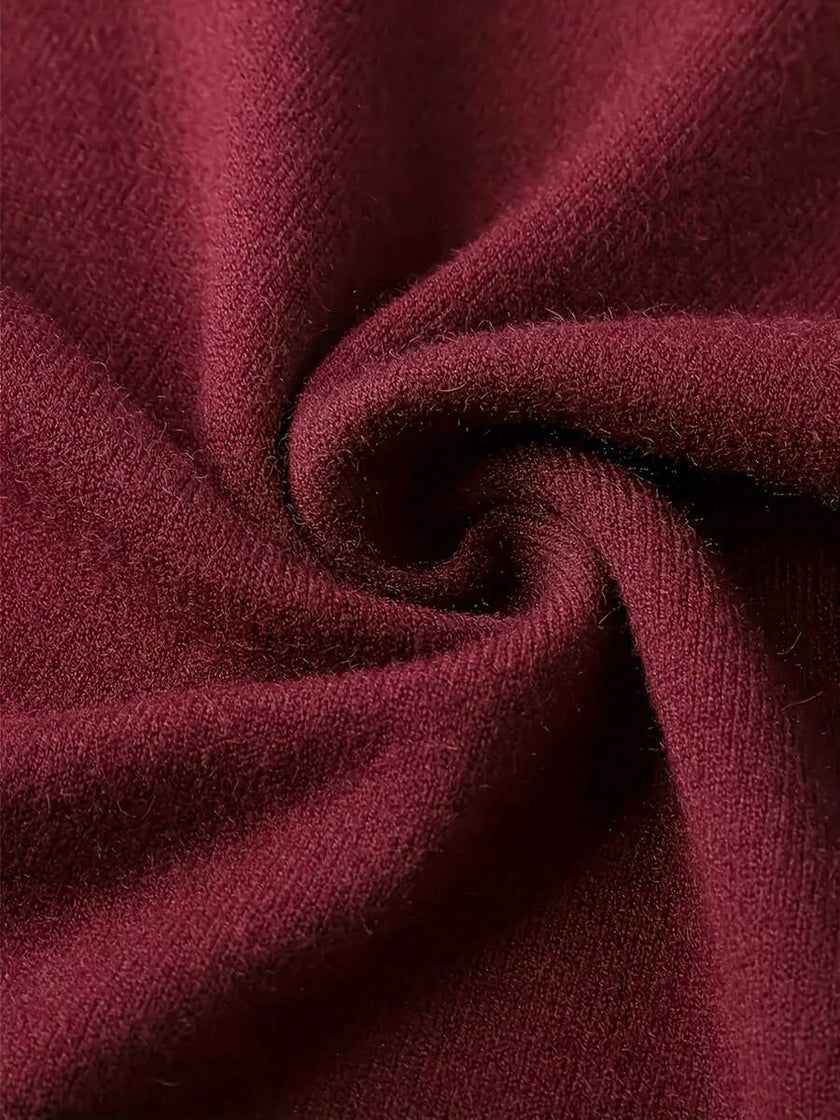 Casual High Neck Sweater Black - 24