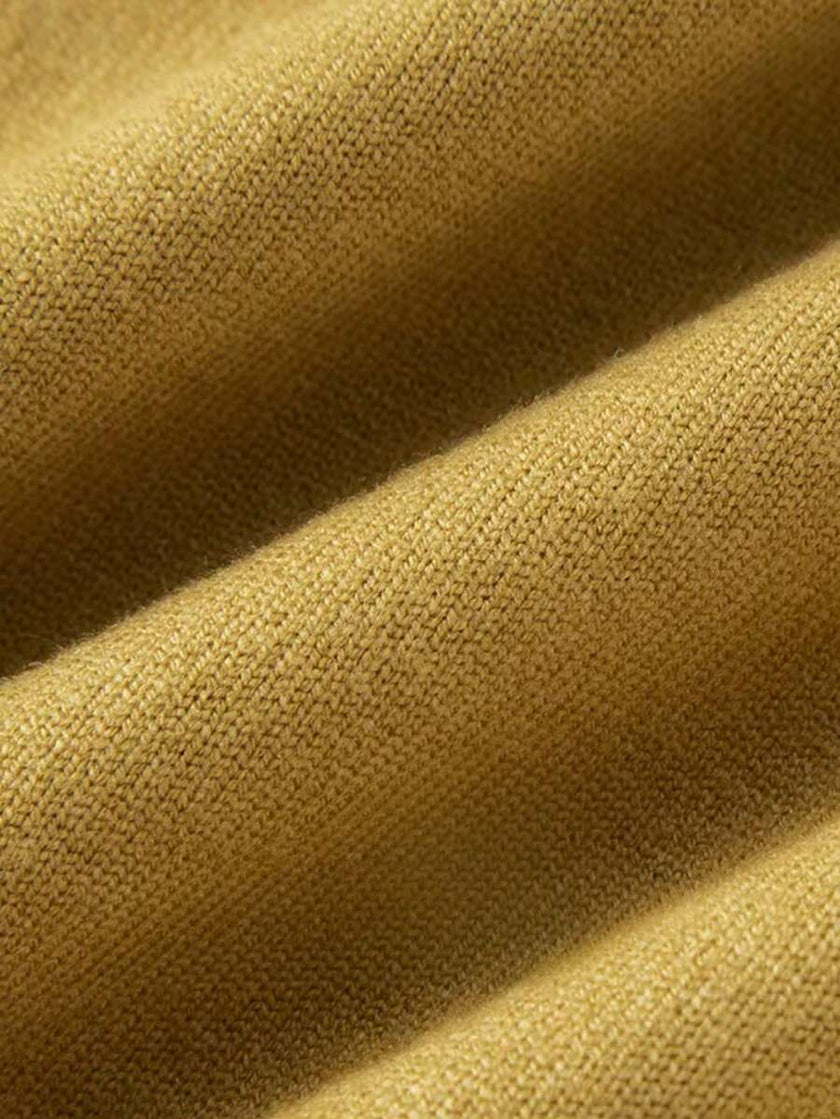 Casual High Neck Sweater Black - 64