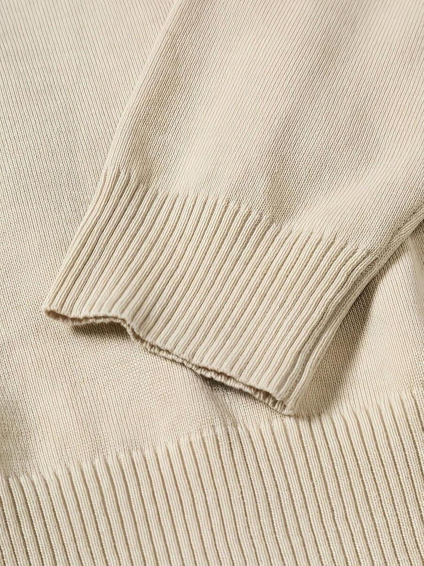 Casual High Neck Sweater Black - 44