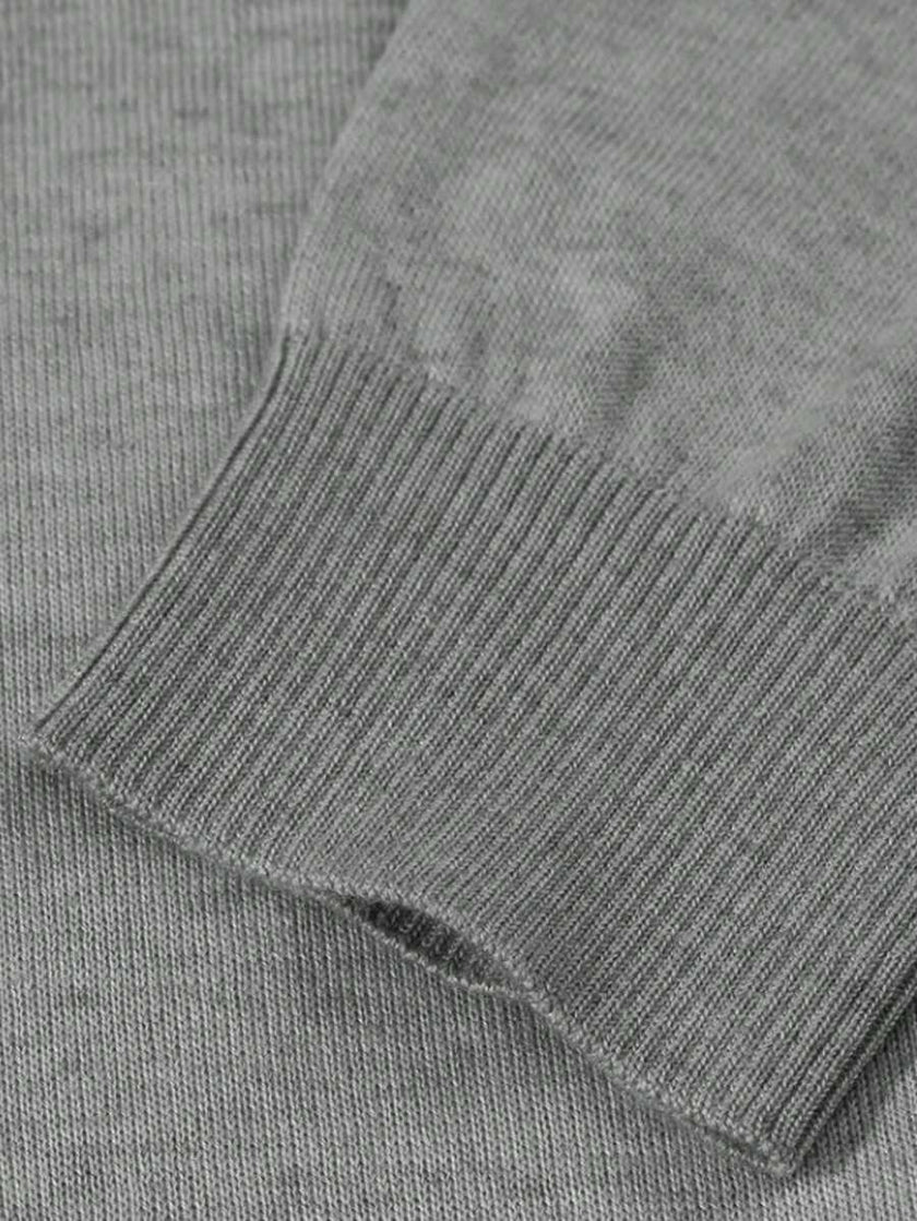 Casual High Neck Sweater Black - 39