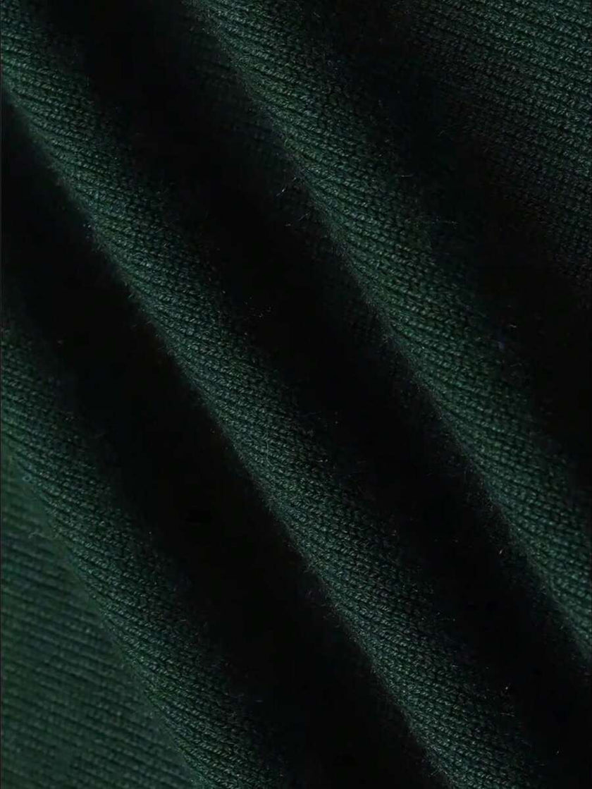 Casual High Neck Sweater Black - 55