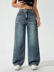Retro Straight Leg Jeans