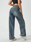 Retro Straight Leg Jeans
