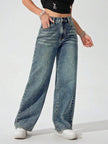 Retro Straight Leg Jeans
