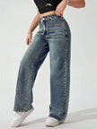 Retro Straight Leg Jeans