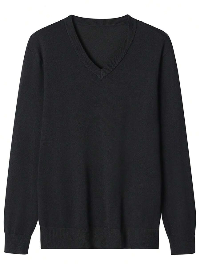 Casual Knit Sweater Black - 2