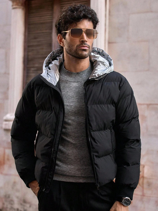 Padded Hooded Puffer Jacket - 1