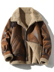 Suede Motorcycle Jacket Brown - 2