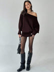 Ava – Winter Dress Women’s Stylish Asymmetric Sweater Dress | Casual - 17