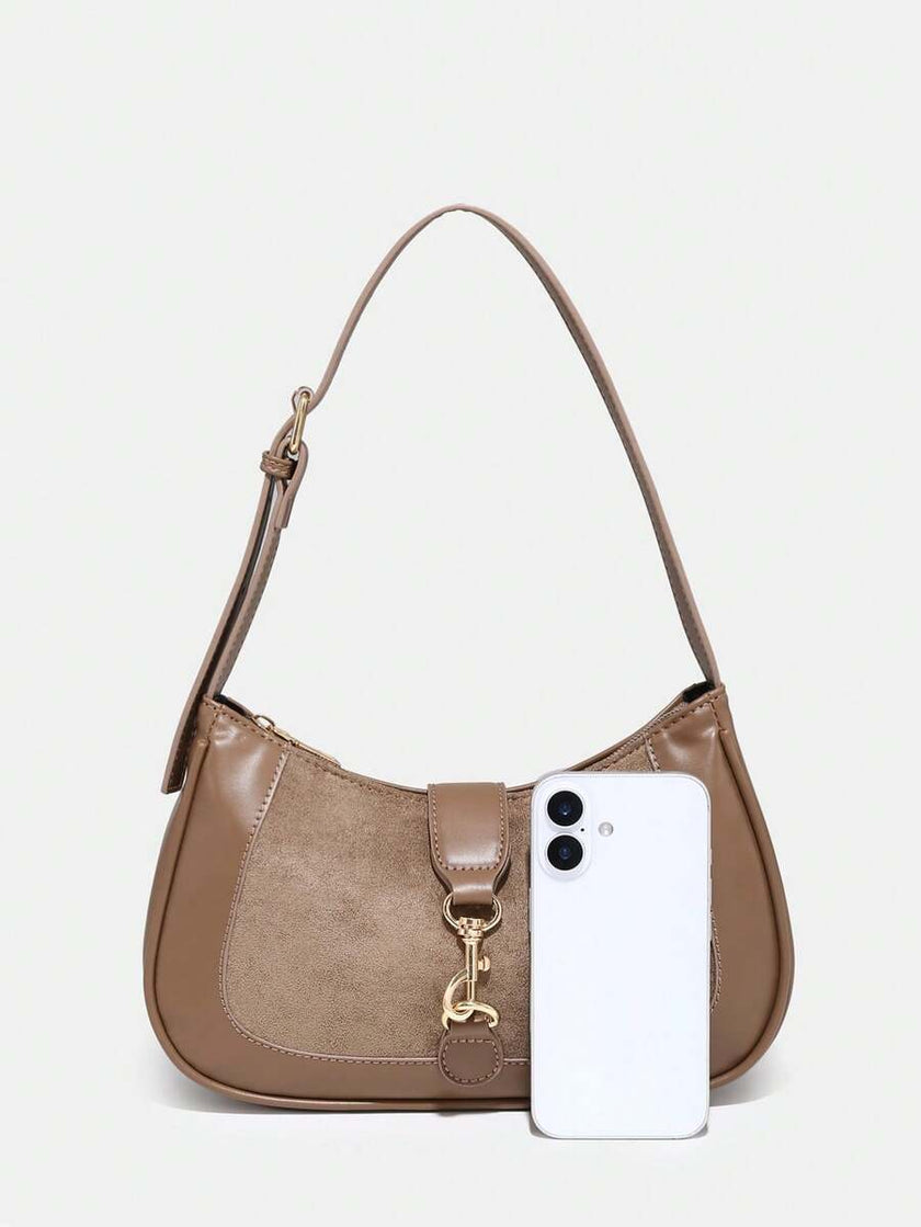 Chic Crescent Bag Burgundy