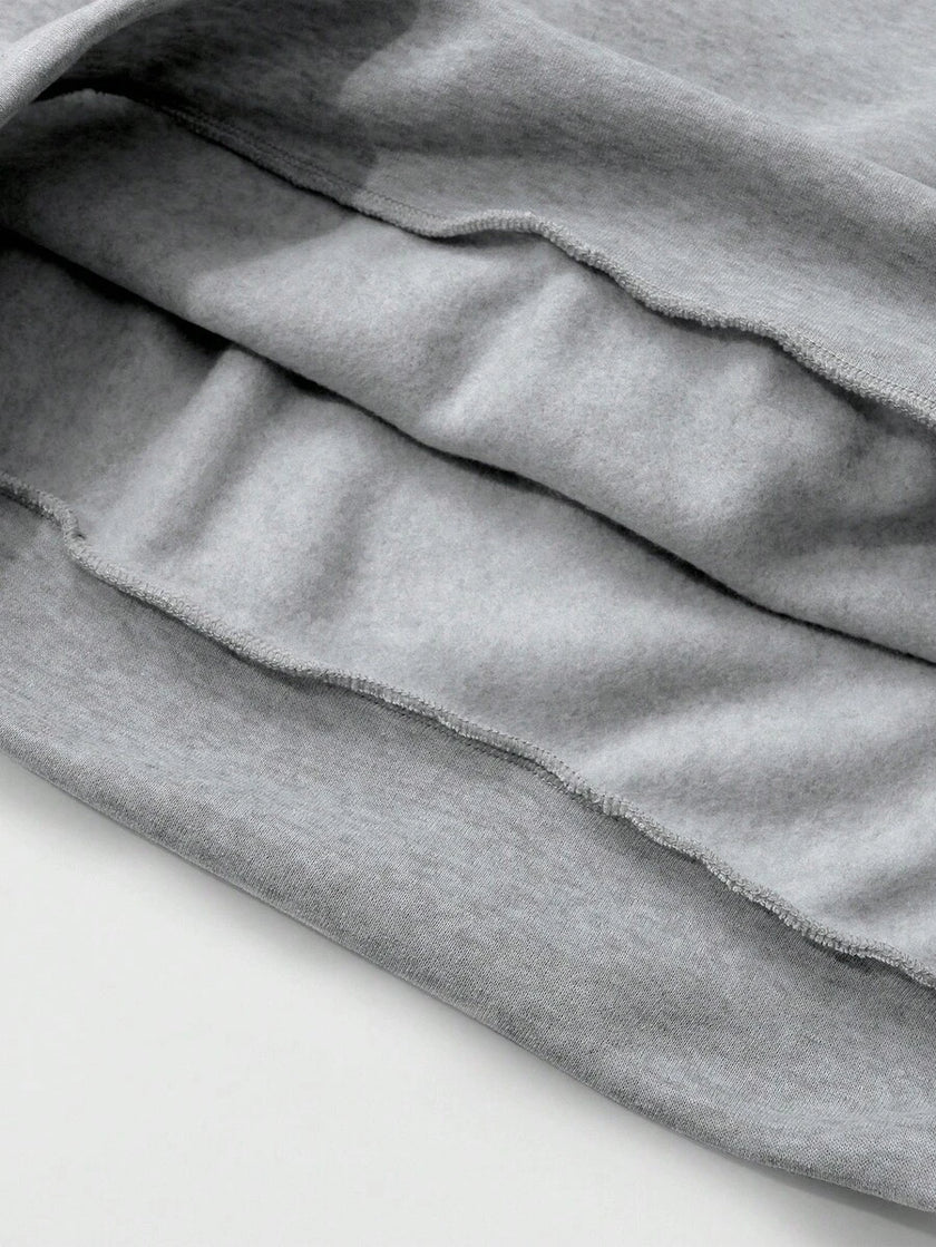 Loose Fit Polo Neck Sweatshirt - 19