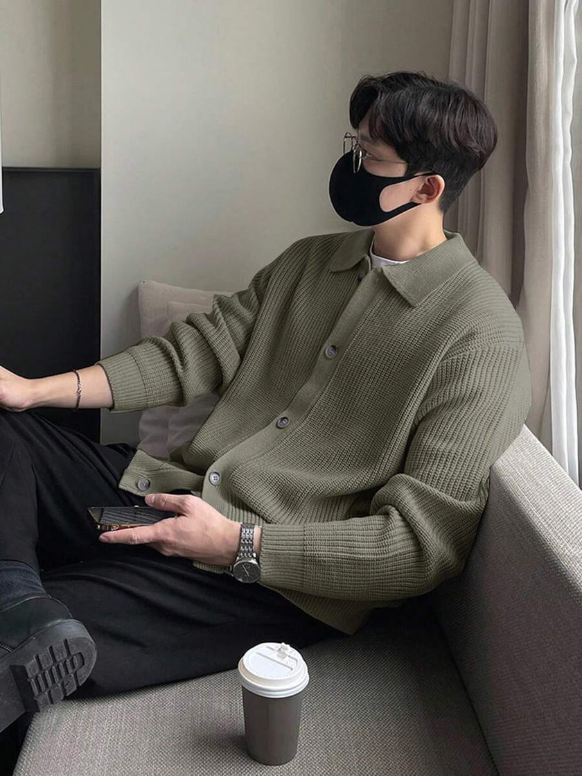 Casual Cardigan Camel Knit - 44