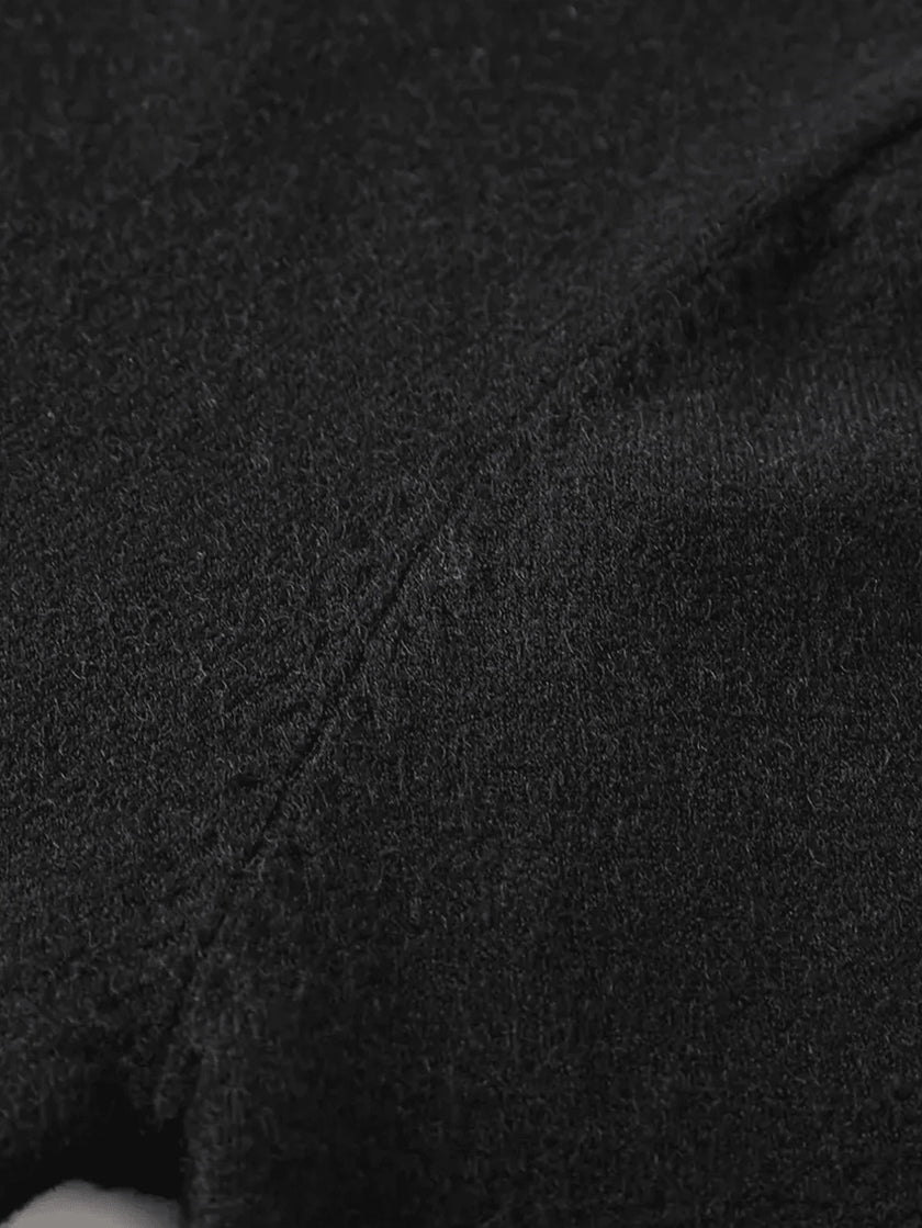 High Neck Knit Sweater Black - 13